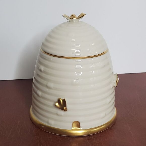 LENOX Vintage Beehive Honey Jar Pot - Picture 1 of 7